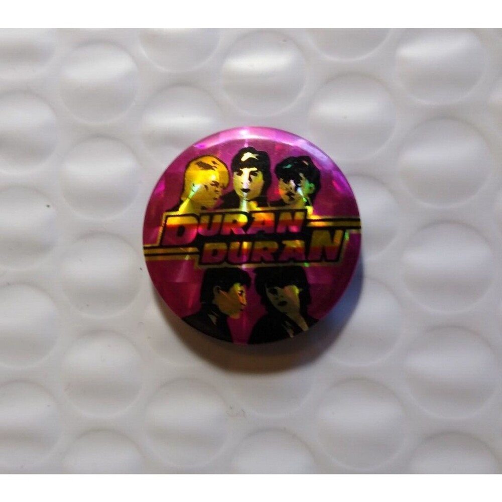 Duran Duran Pin Badge Pinback Button Original New Wave Vintage Made In England